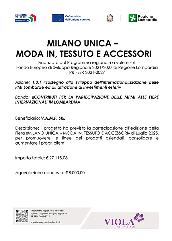 Locandina Fiera Milano Unica 2025